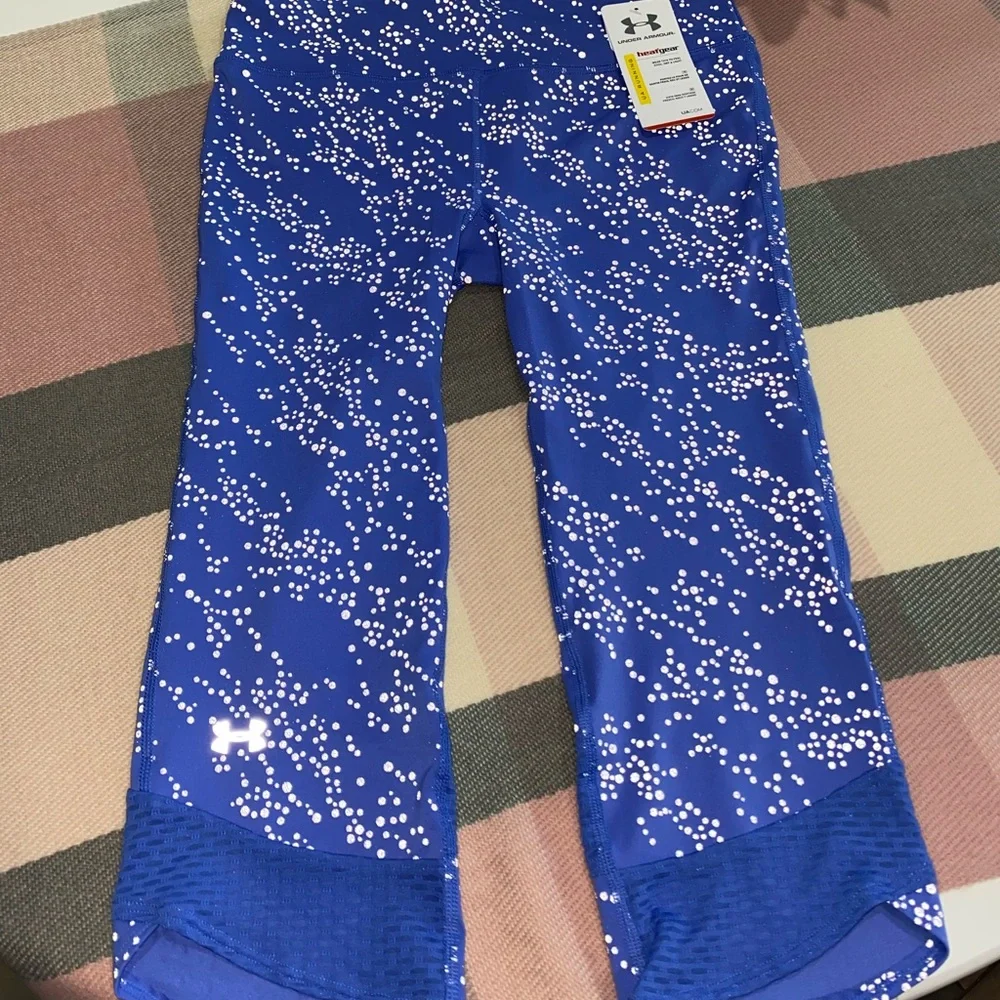 NWT! Under Armour Reflective Mirror Luminous Capri Running Leggings - Picture 6 of 11